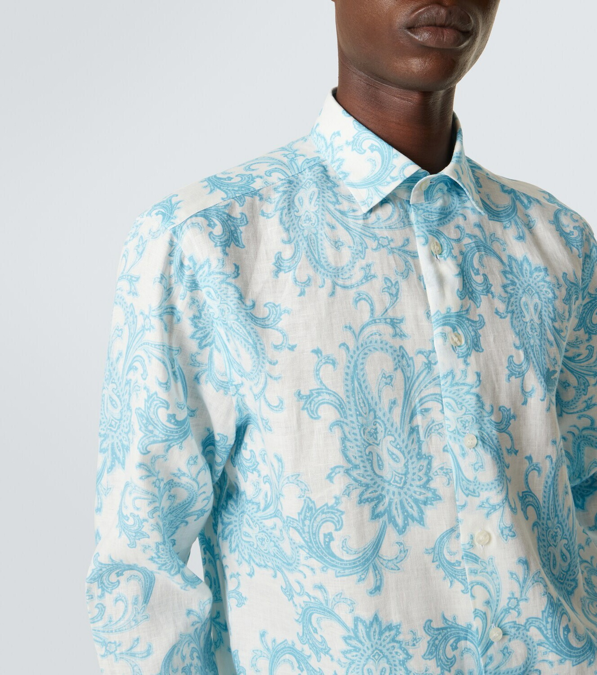 Etro Paisley linen shirt