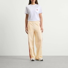 Adidas Women's Firebird Loose Track Pant in Warm Vanilla/Team Victory Red