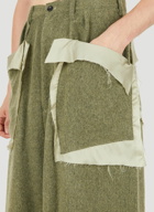 Wide Leg Sarouel Pants in Khaki