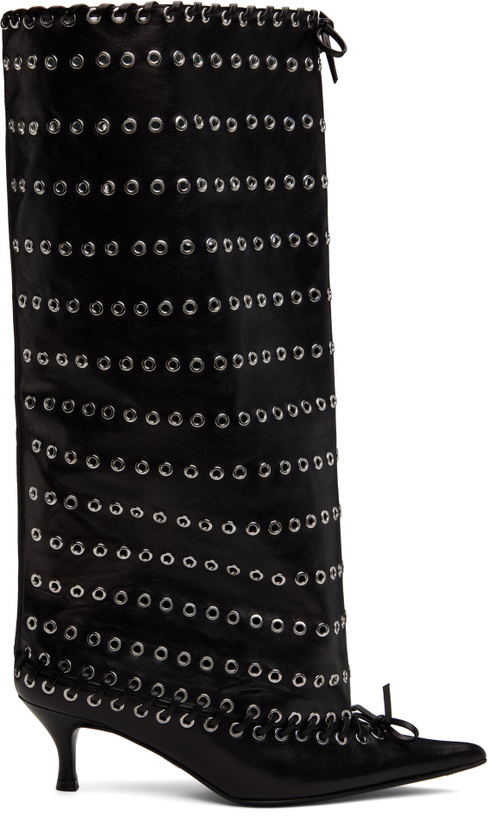 Photo: ALL-IN Black Grommet Level Boots