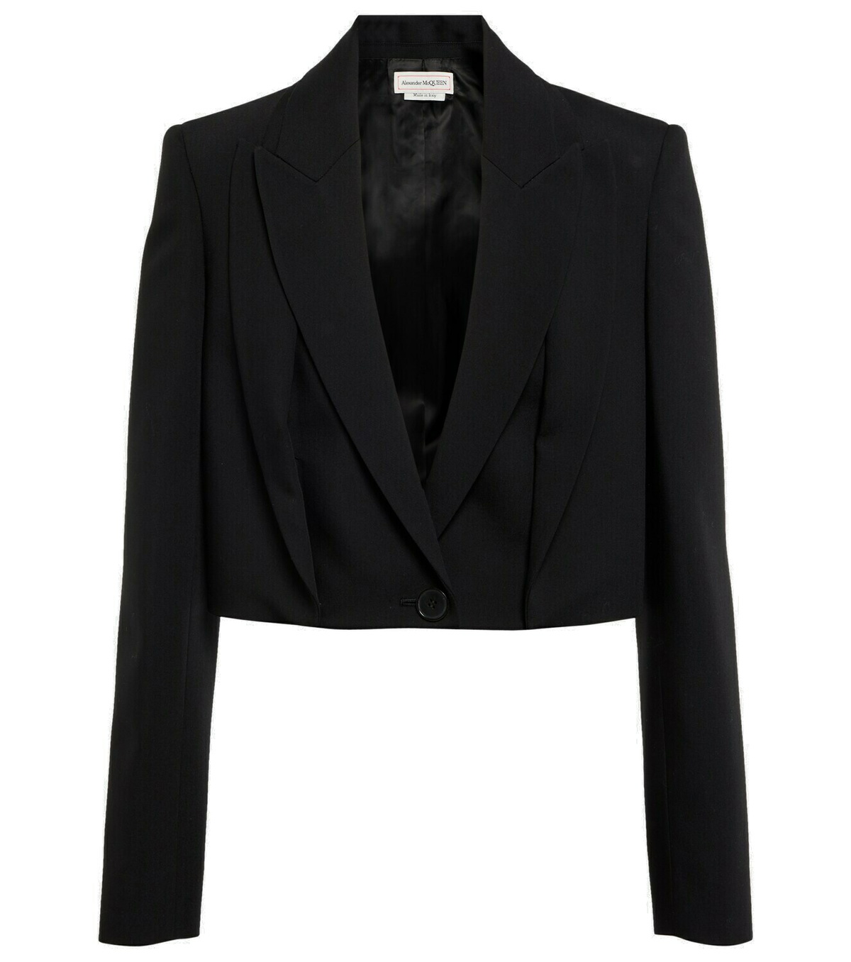 Cropped Wool Blazer