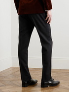 Kingsman - Eggsy's Black Wool and Mohair-Blend Tuxedo Trousers - Black