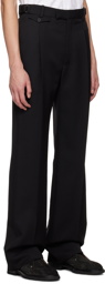 Alexander McQueen Black Pleated Trousers