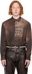 MISBHV Brown Typewriter Shirt