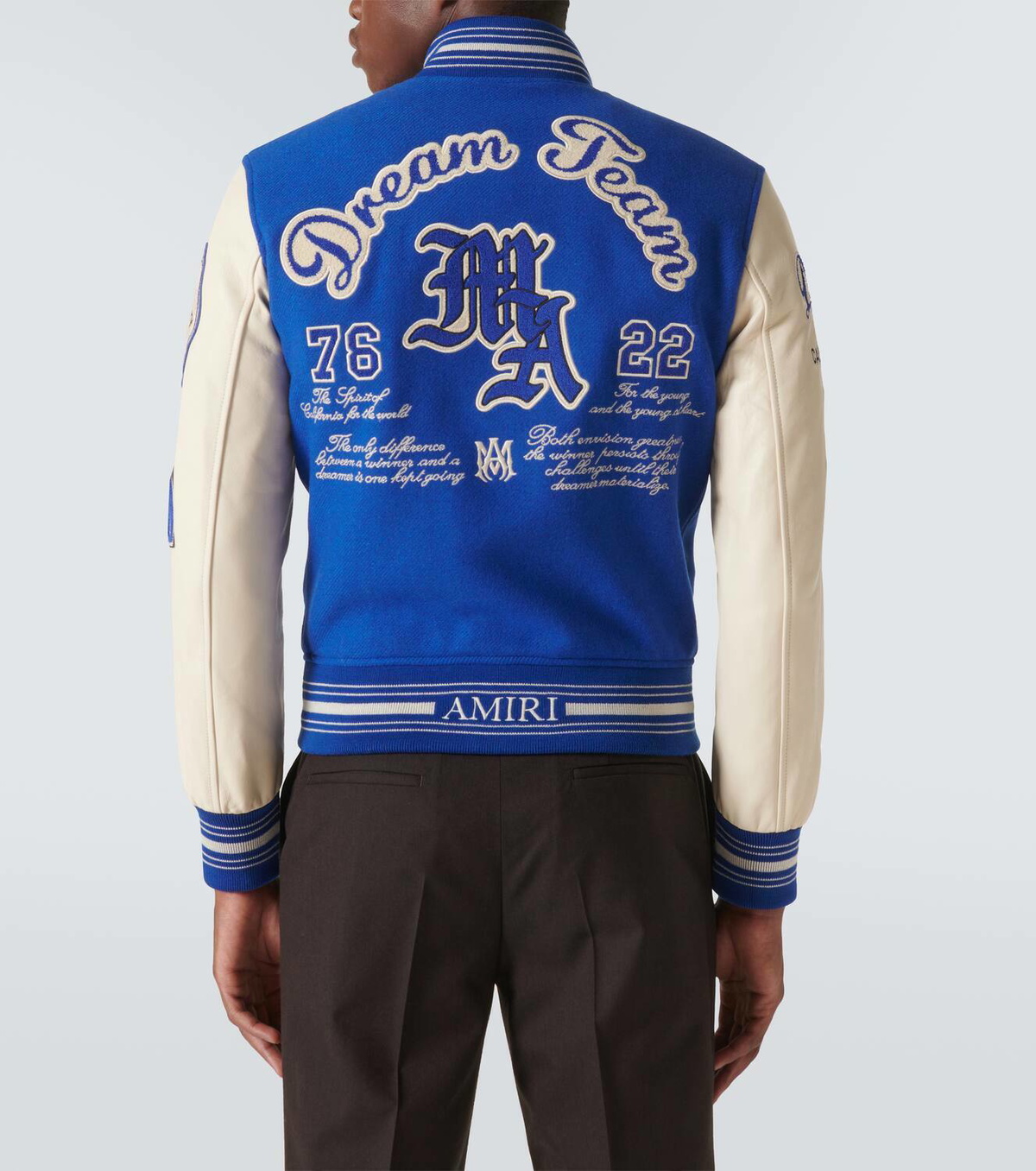 Amiri Dream Team appliqué varsity jacket Amiri