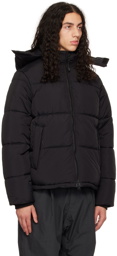 The Very Warm Black Hooded Puffer Jacket