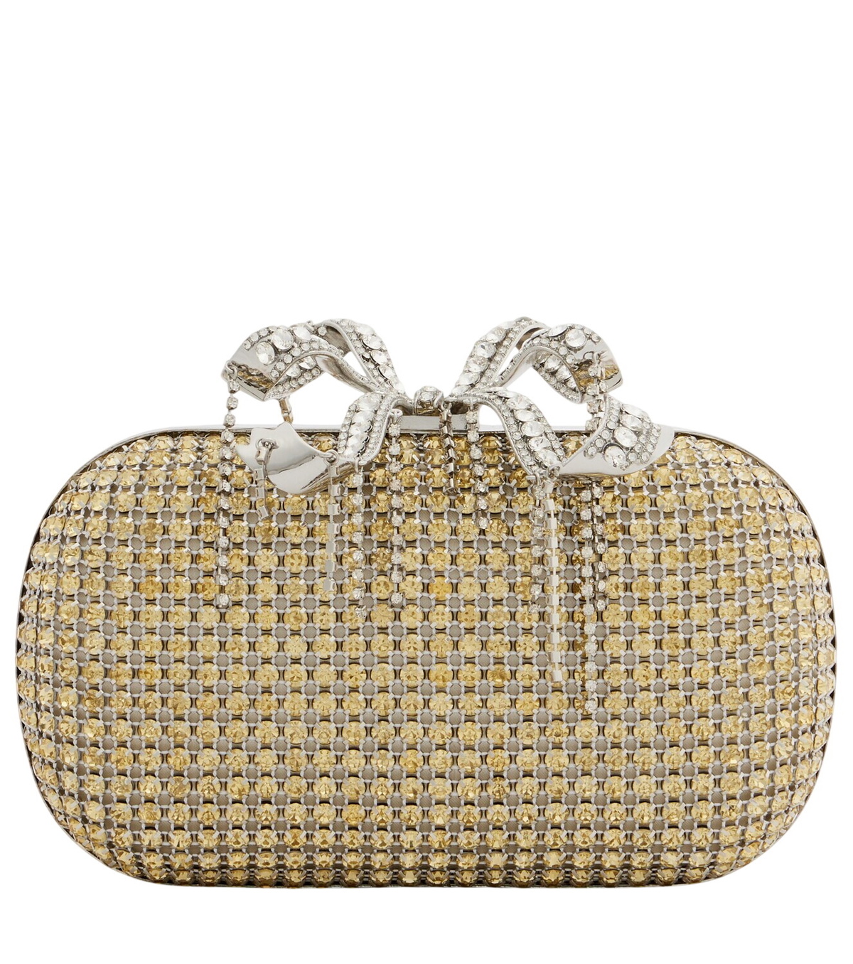 Self-Portrait Crescent embellished leather shoulder bag Self-Portrait
