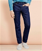 Brooks Brothers Men's 901 Slim Straight Jeans in Indigo Denim | Navy Wash