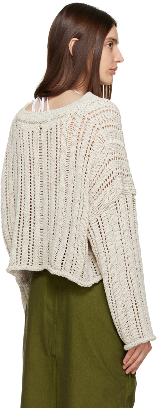 TheOpen Product Beige V-Neck Sweater