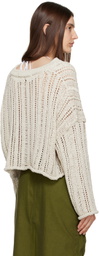 TheOpen Product Beige V-Neck Sweater