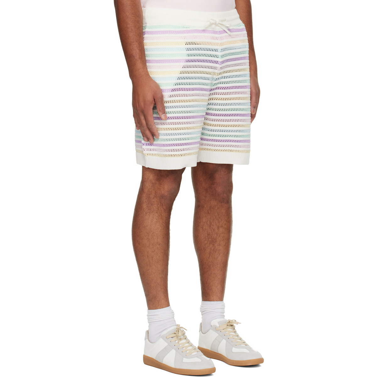 Casablanca Multicolor Crochet Shorts