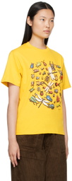 Gentle Fullness Yellow Printed T-Shirt