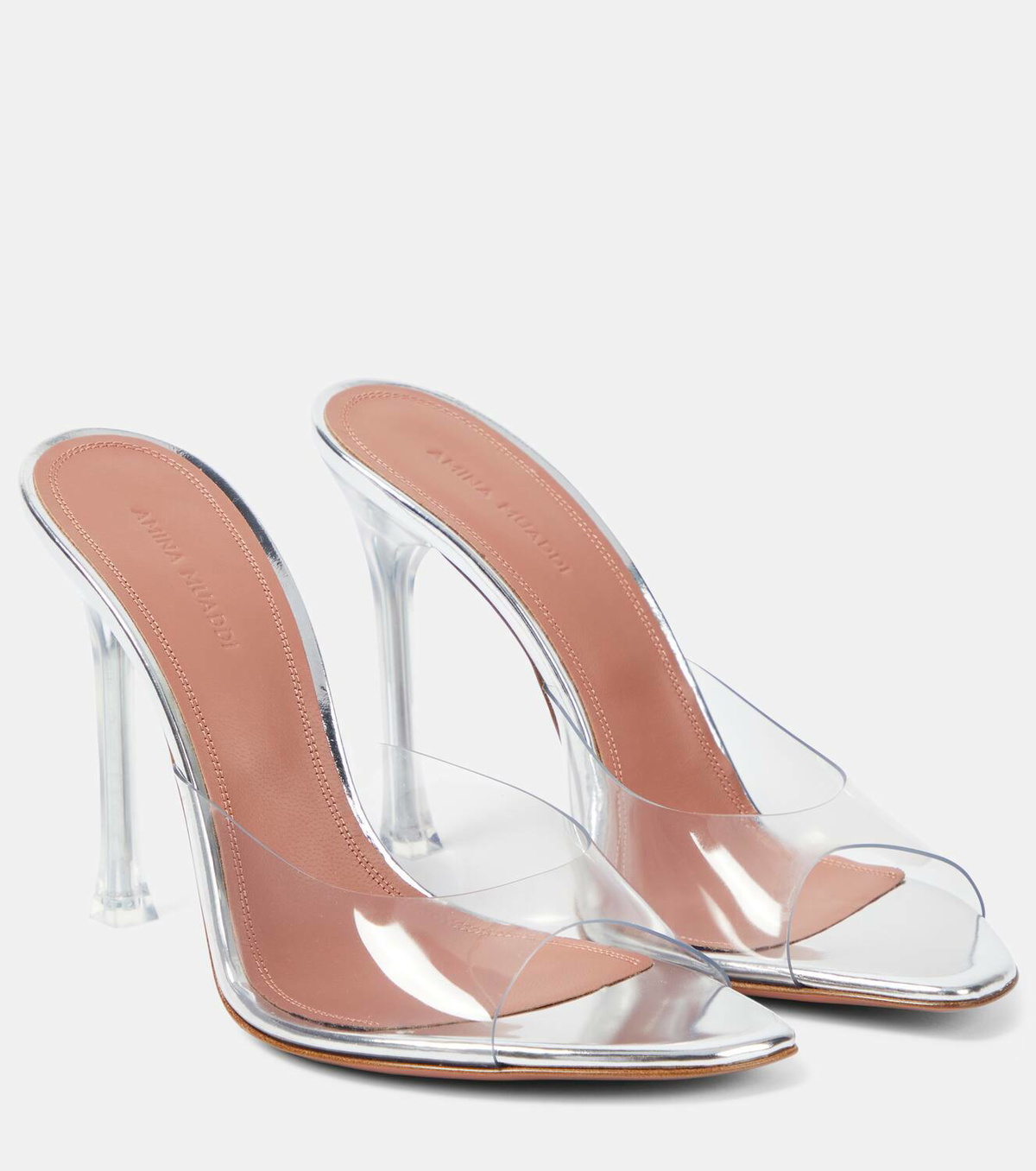Amina Muaddi Alexa 105 PVC mules