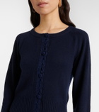 Erdem Crochet-trimmed wool-blend cardigan