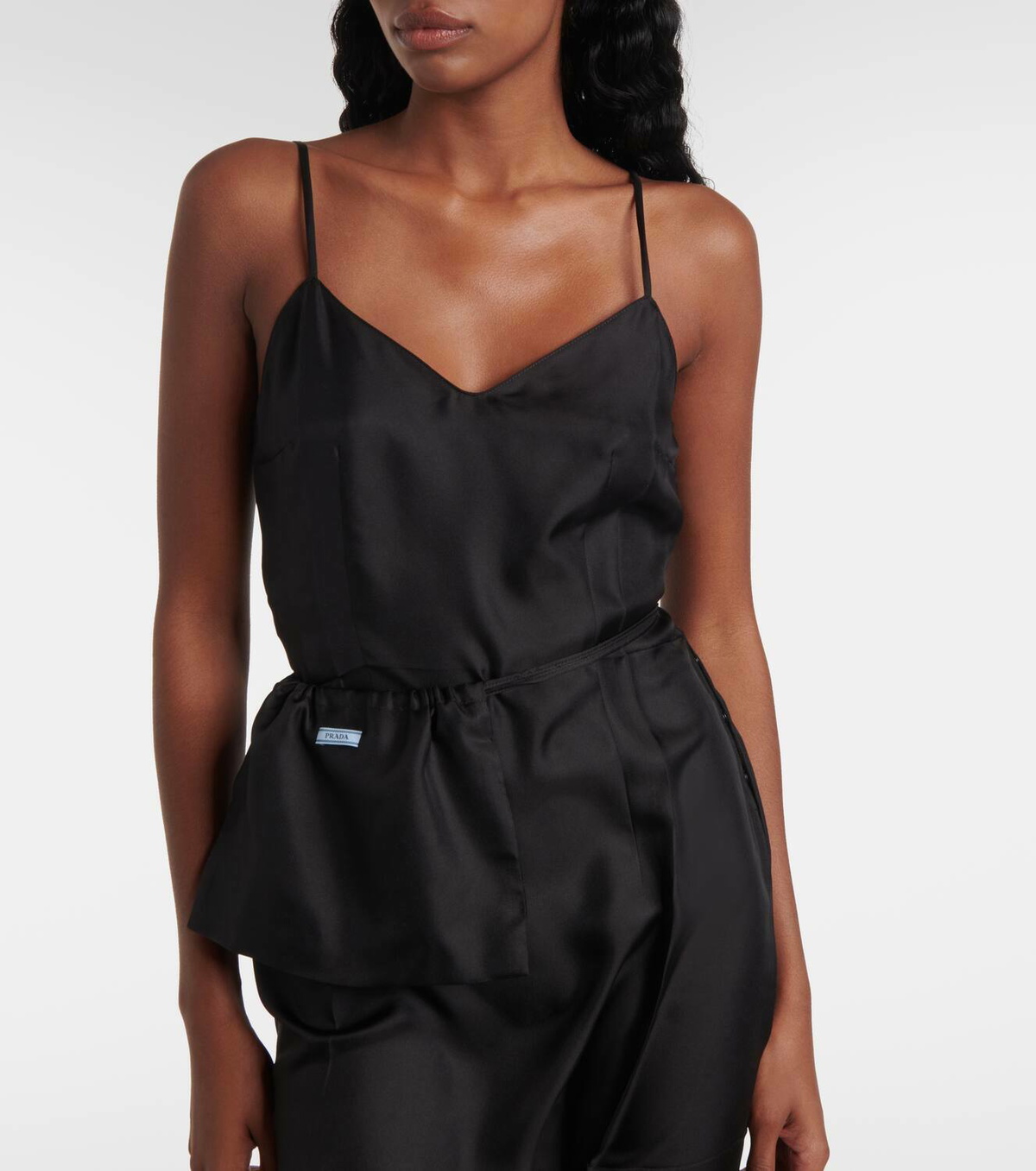Prada Silk twill slip dress