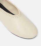 A.Emery Park embroidered leather ballet flats