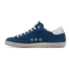 Golden Goose Blue Superstar Sneakers