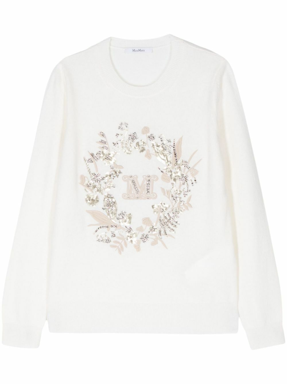 MAX MARA - Logo Wool Crewneck Sweater