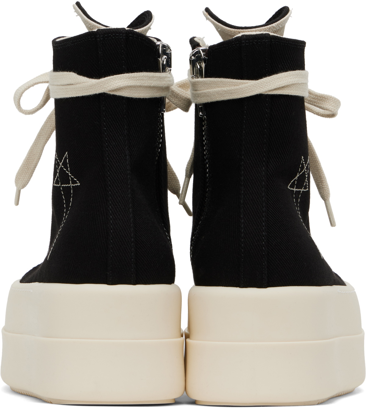 Rick Owens DRKSHDW Black Hollywood Double Bumper Sneakers Rick 