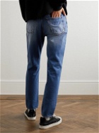 Moncler Genius - 8 Palm Angels Skinny-Fit Panelled Distressed Jeans - Blue