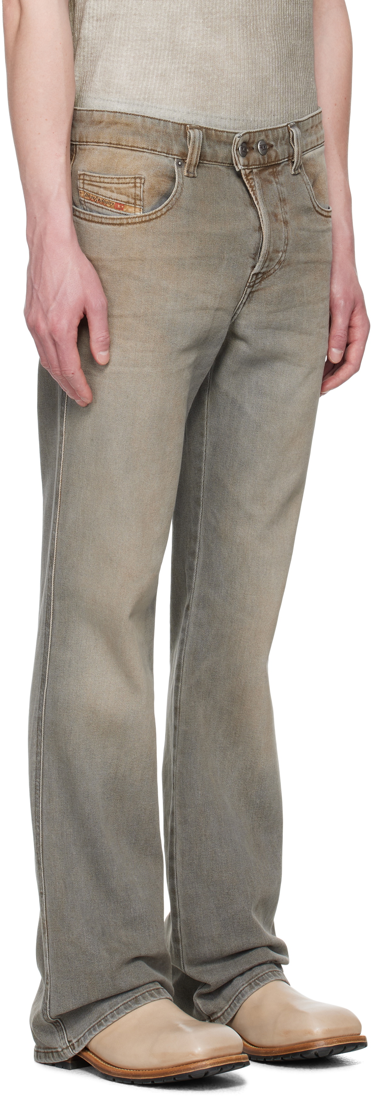 Diesel Gray Bootcut 1998 D-Buck 09l37 Jeans Diesel