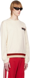 Dries Van Noten Off-White Appliqué Sweatshirt