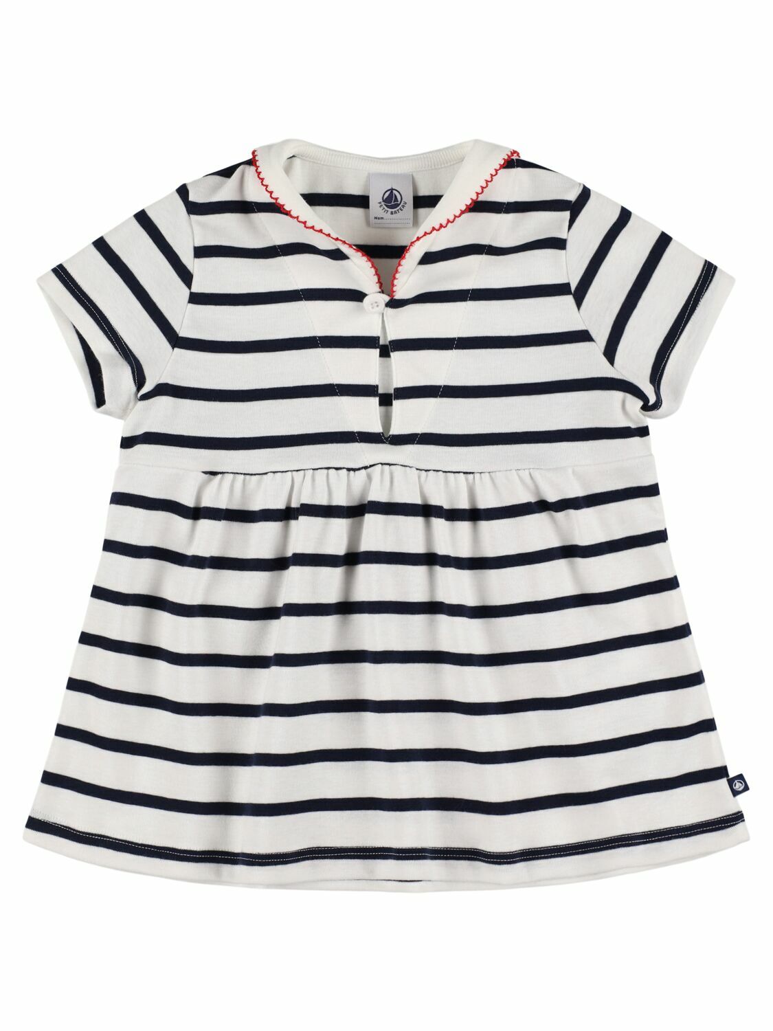 PETIT BATEAU Striped Cotton Jersey Dress