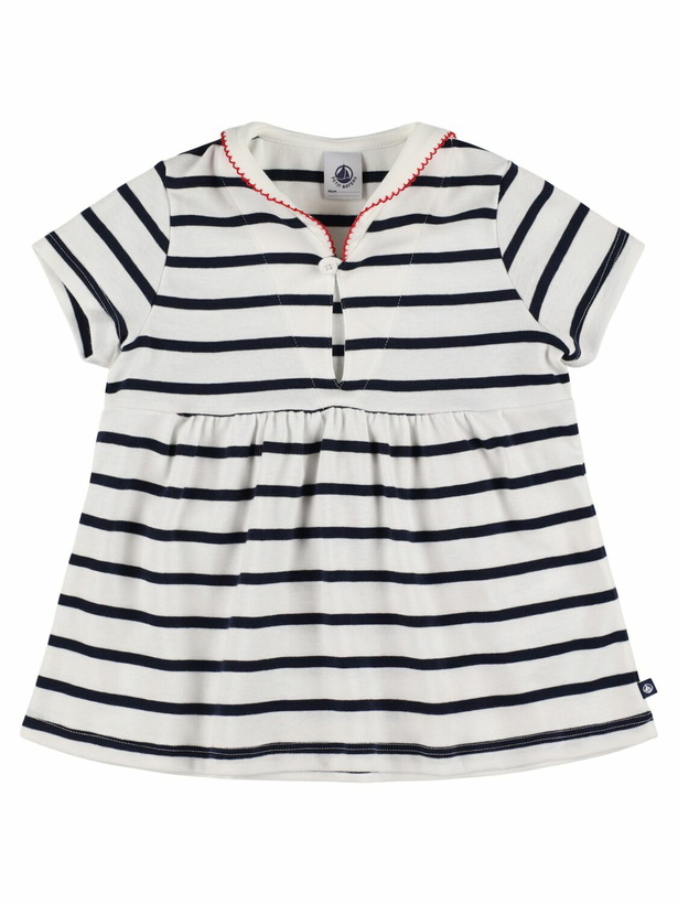 Photo: PETIT BATEAU Striped Cotton Jersey Dress