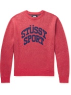 Stussy - Jacquard-Knit Sweater - Red