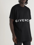 Givenchy - Logo-Embroidered Cotton-Jersey T-Shirt - Black