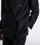 The Row Isani double-breasted virgin wool blazer