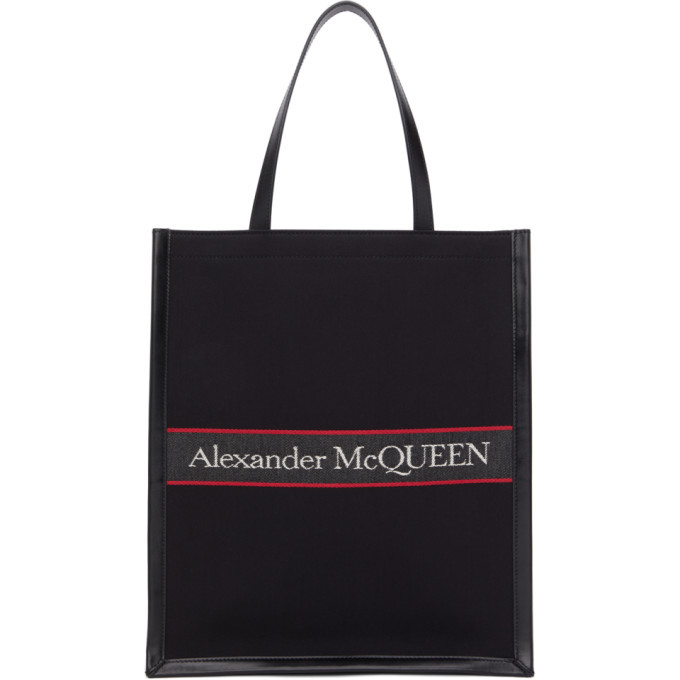 Photo: Alexander McQueen Black and Red Selvedge Tote