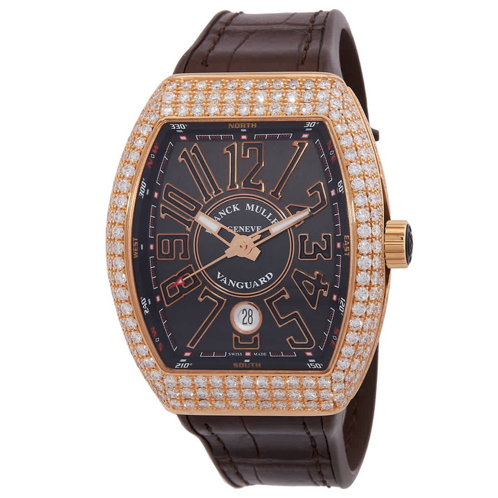 Photo: Franck Muller Vanguard Automatic Diamond Black Dial Watch V 41 SC DT D 5N NR 5N