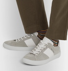 Paul Smith - Hansen Leather-Trimmed Suede Sneakers - Gray