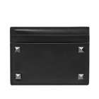 Valentino Men's Rockstud Card Holder in Black