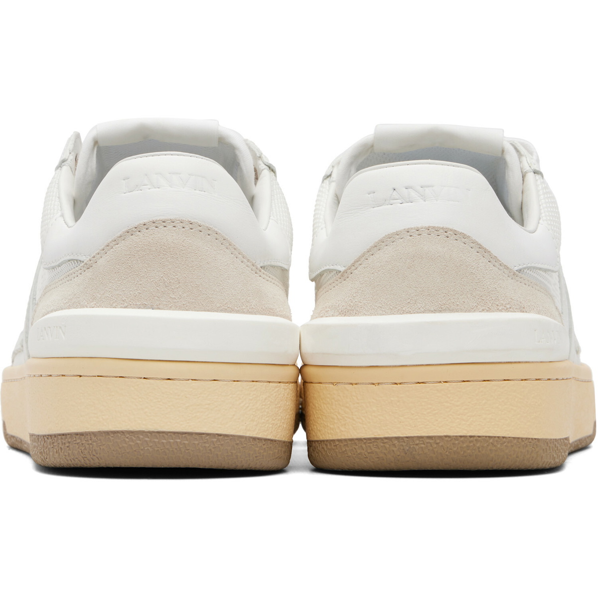 Lanvin White Clay Sneakers