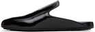 Bottega Veneta Black Roma Slippers