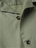 Rag & Bone - Avery Convetible-Collar Woven Shirt - Green