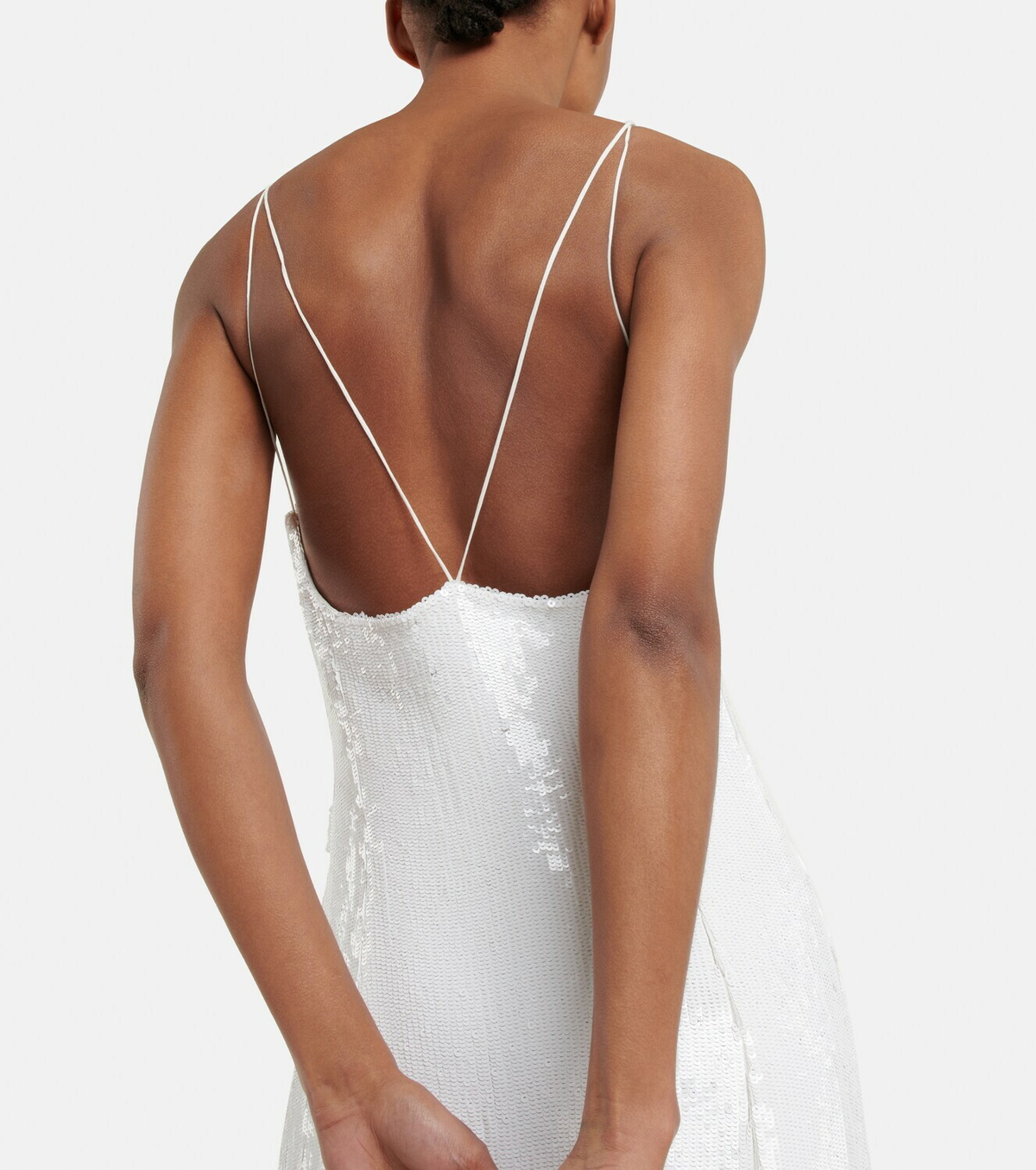 Khaite - Carina sequined slip dress