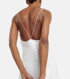 Khaite - Carina sequined slip dress