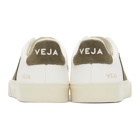 Veja White and Grey V-10 Sneakers