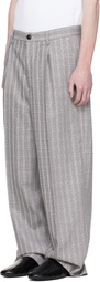 Marni Gray Check Wool Trousers