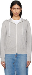 COMME des GARÇONS PLAY Gray 'Heart On Back' Hoodie