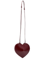 Alaïa Le Couer Glossed Leather Cross-body bag - Burgundy - One Size