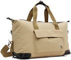 PS by Paul Smith Beige Embroidered Duffle Bag