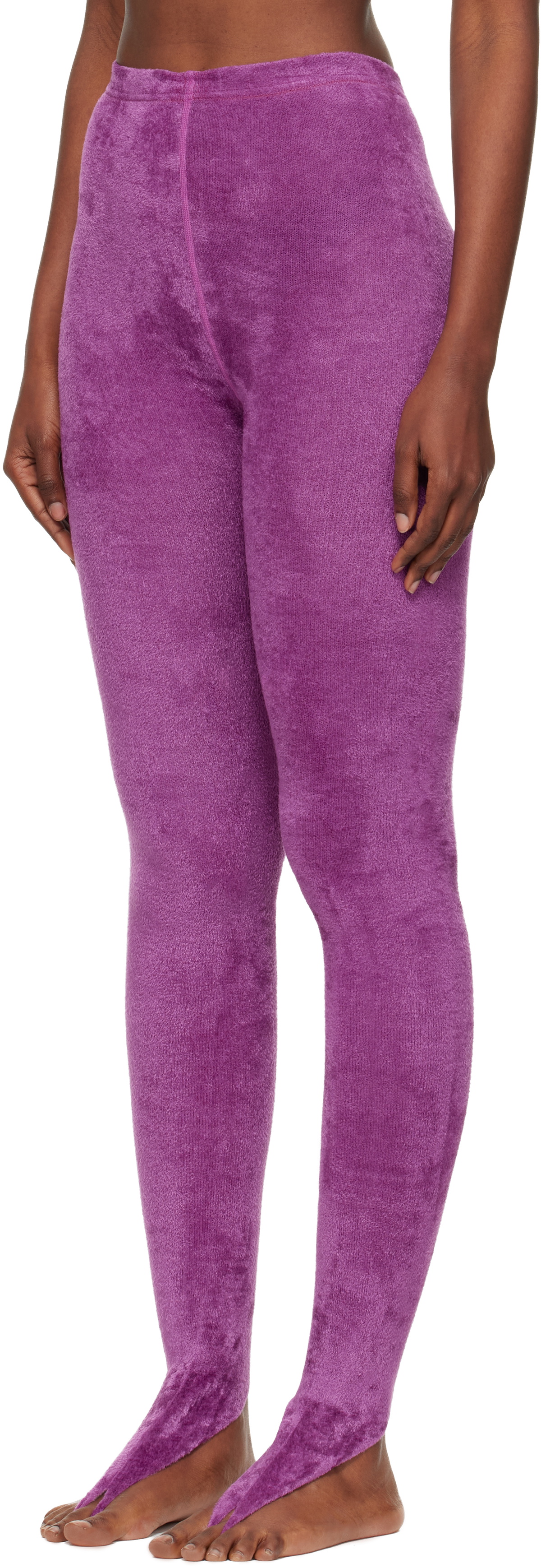 Julie Kegels Purple Thong Leggings