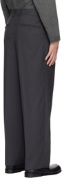 YLÈVE Gray Wool Tropical Trousers