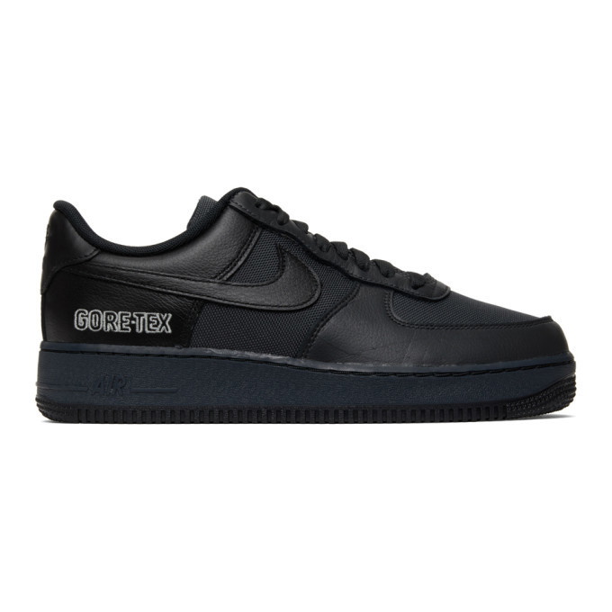 Photo: Nike Black and Grey Gore-Tex Air Force 1 Sneakers