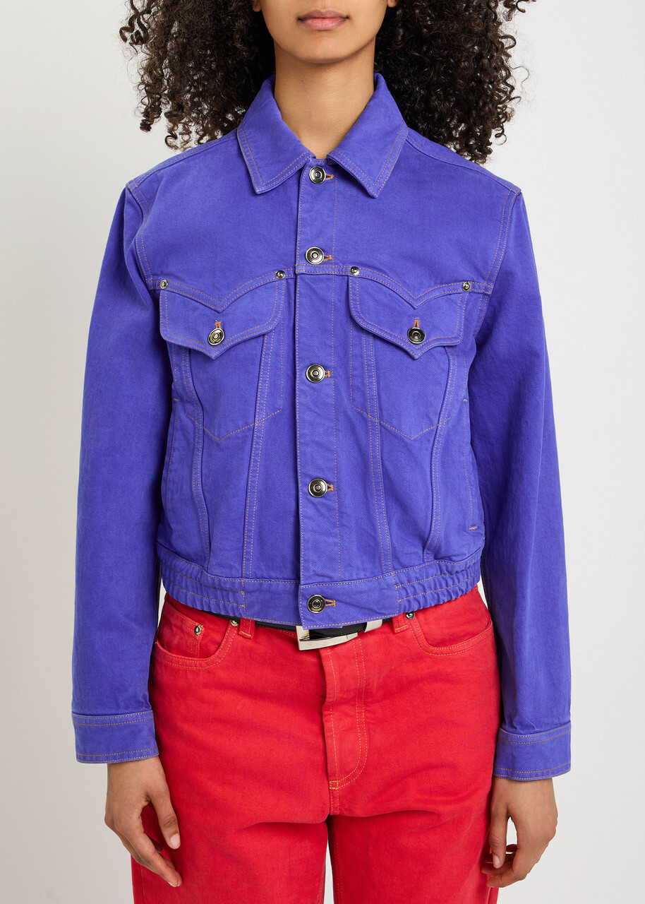 Versace Blouson Denim Jacket Blue