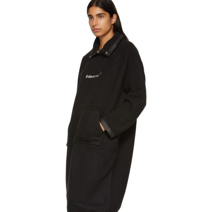 ADER error Black Oversized Cozy One-Piece Dress ADER error